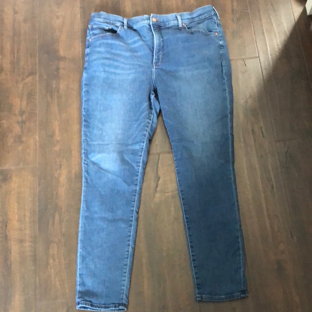 Express size 16L high rise skinny stretch jeans